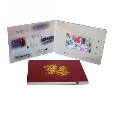 Custom 4.3" Screen A5 Size Full Color Imprint Video Book Or Video Brochure